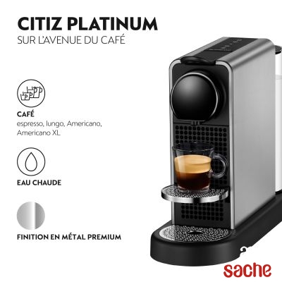 MACHINE A CAFE NESPRESSO CITIZ PLATINUM 